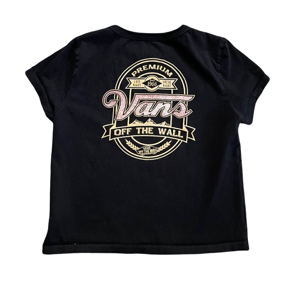 VANS Black T-Shirt size medium